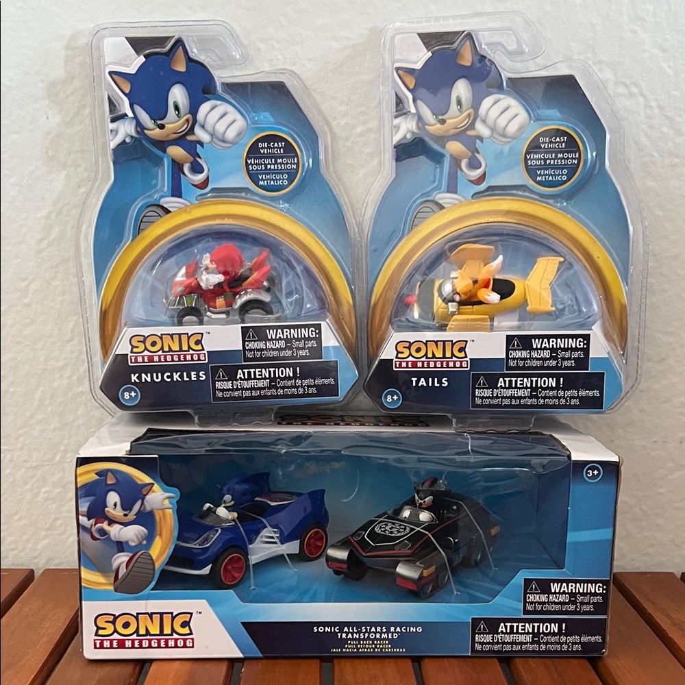 Sonic the Hedgehog All Star Racing Action Figure Set New in box